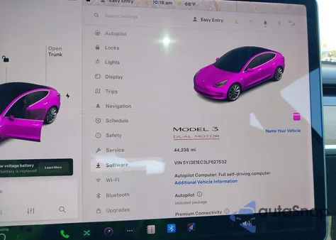 2020 Tesla Model 3 Performance Dual Motor All-Wheel Drive из США, поврежденный, VIN 5YJ3E1EC3LF627532